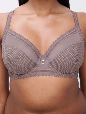Chantelle - Sujetador con aros y cobertura romántica en color visón