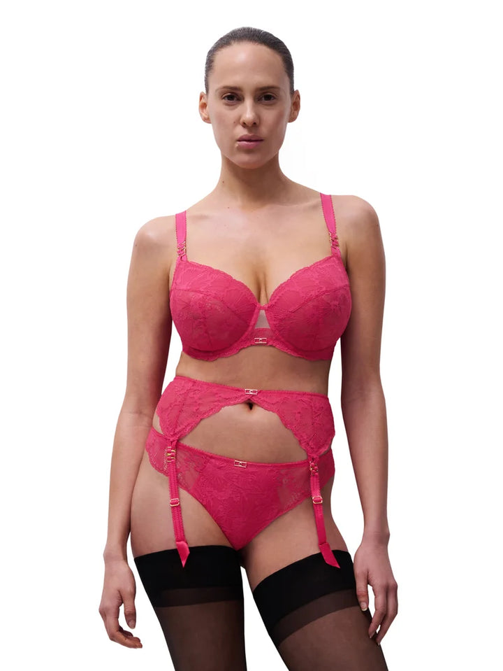 Chantelle - Muse Suspender Belt Lipstick Pink