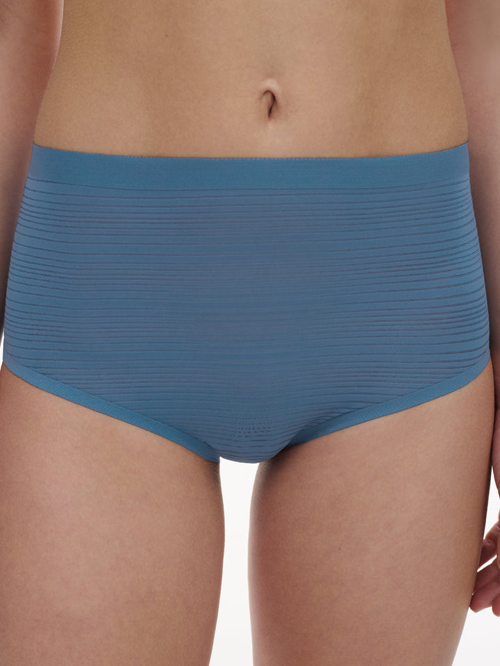 Chantelle - Softstretch Stripes High Waist Brief Jeans Blue