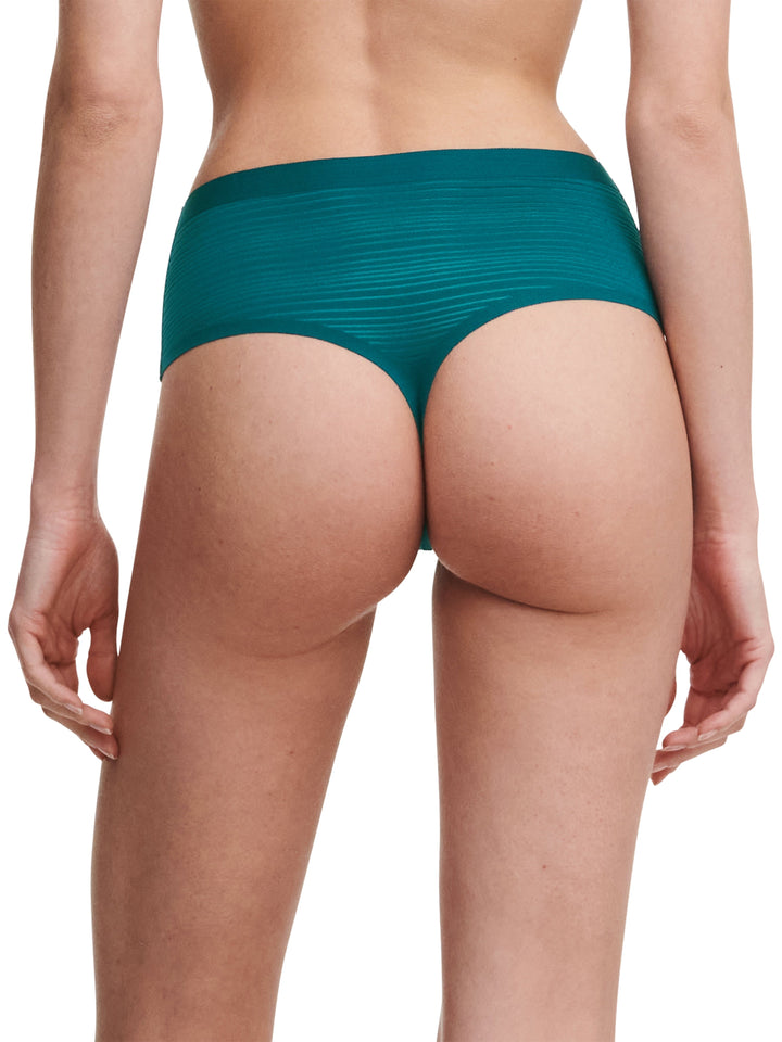 Chantelle - Softstretch Stripes High Waist Thong Oriental Green Thong Chantelle 