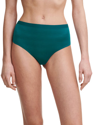 Chantelle - Softstretch Stripes High Waist Thong Oriental Green Thong Chantelle 