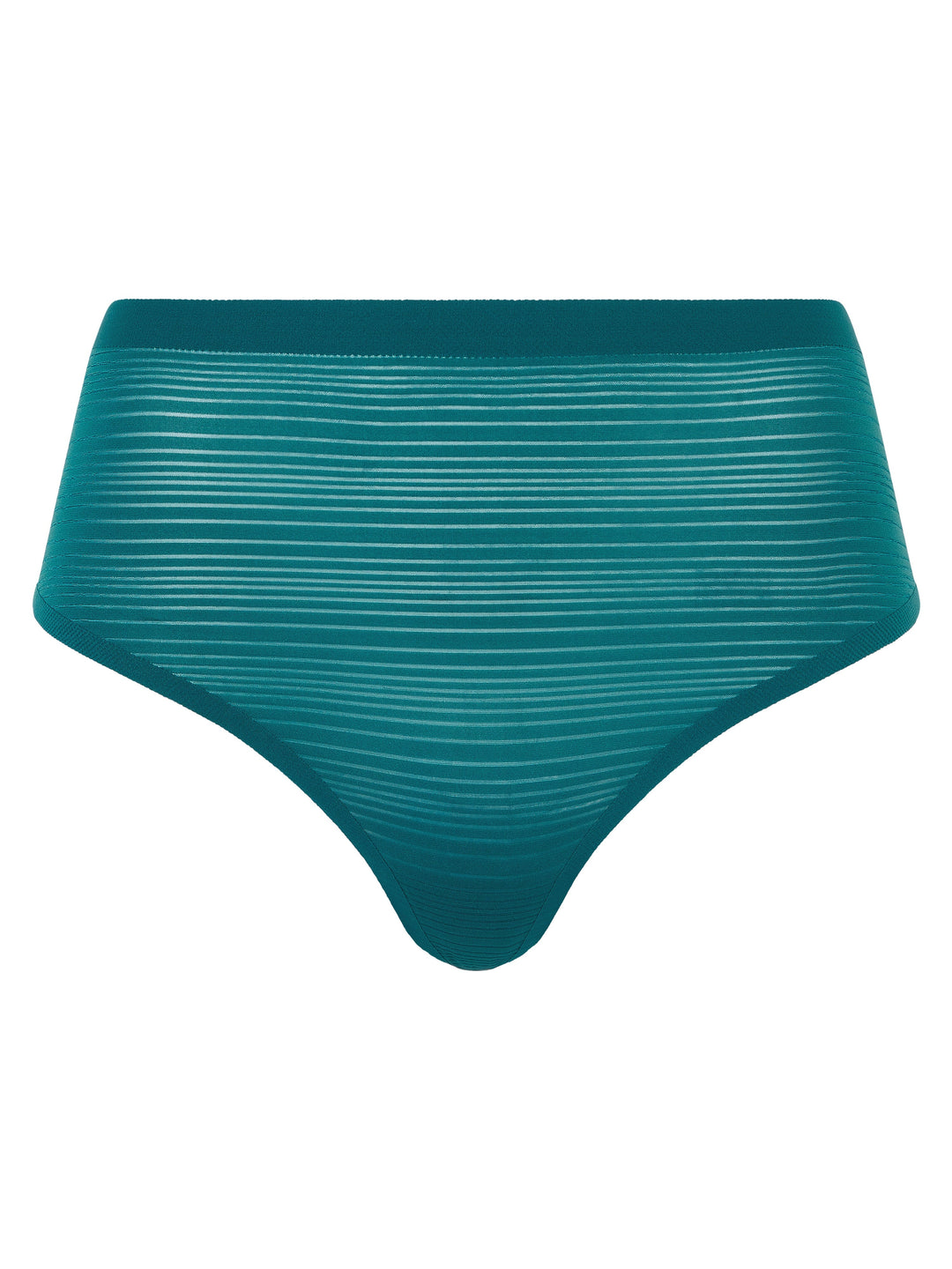 Chantelle - Softstretch Stripes High Waist Thong Oriental Green Thong Chantelle 