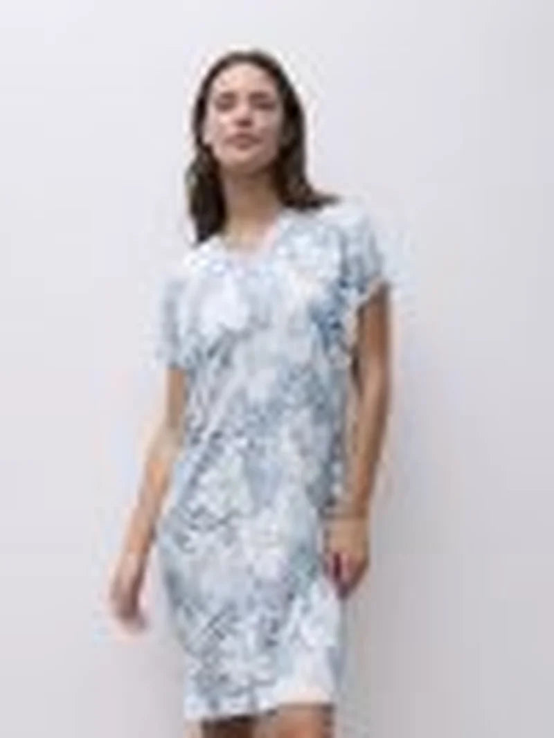 Femilet - Loraine Long Sleeved Nightgown Pastel Flowers