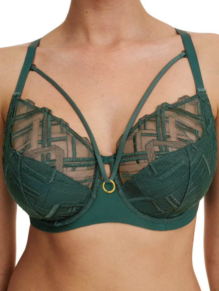 Chantelle - Graphic Support Very Covering Underwired Bra Empire Green