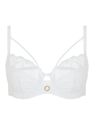 Chantelle - Graphic Support Very Covering Underwired White Full Cup Bra Chantelle 