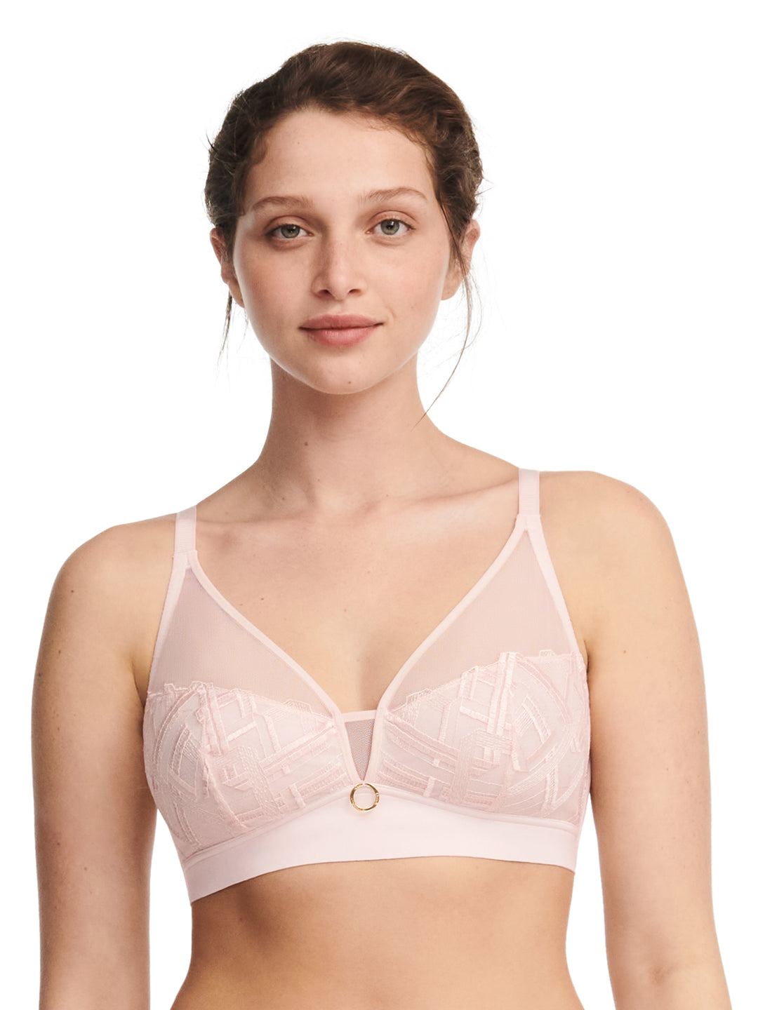 Chantelle - Graphic Support Wirefree Support Bra Taft Pink