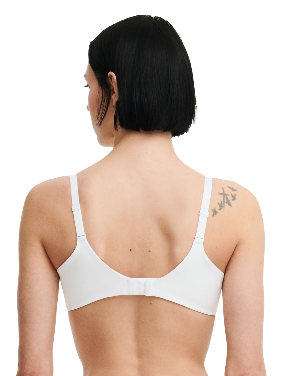 Chantelle - 圖案支撐超遮蓋記憶胸罩白色加墊胸罩 Chantelle