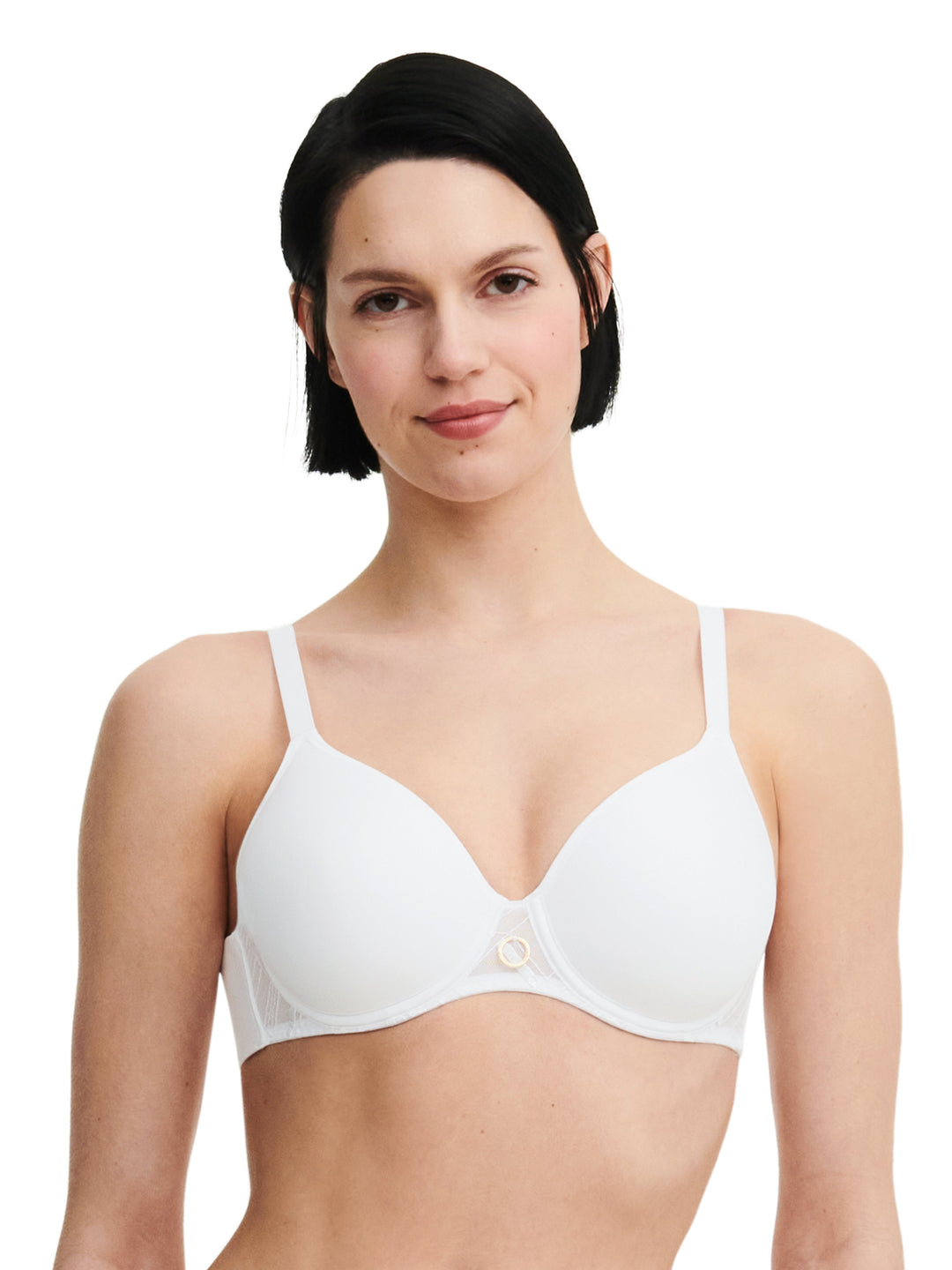 Chantelle - Reggiseno Memory molto coprente con supporto grafico Reggiseno imbottito bianco Chantelle