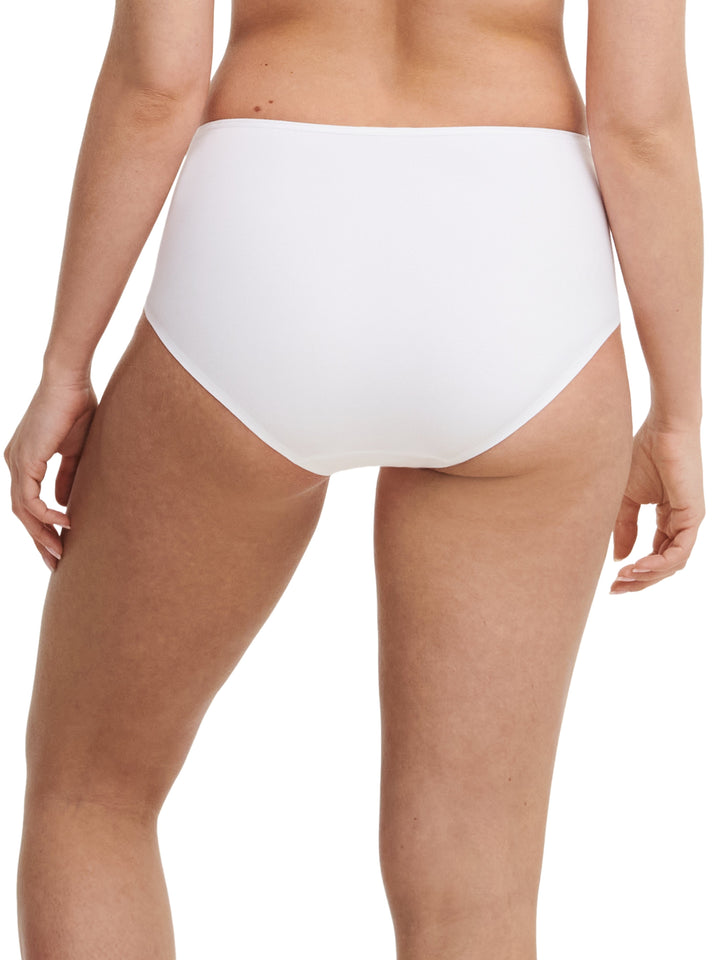 Chantelle - Soutien Graphique Taille Haute Slip Complet Blanc Slip Complet Chantelle
