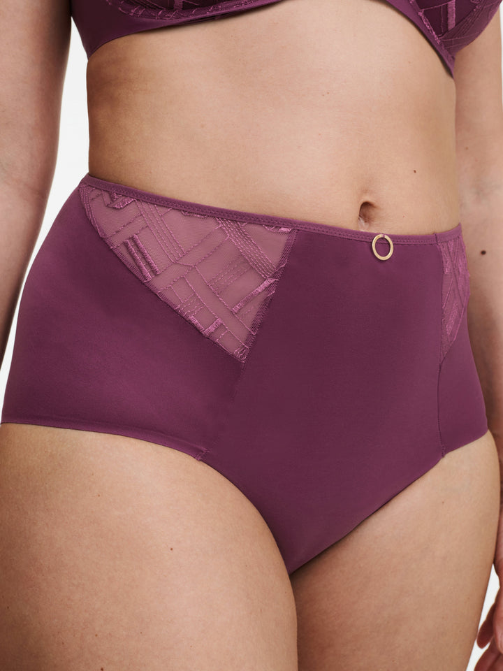 Chantelle - Graphic Support High Waisted Support Full Brief Tannin Full Brief Chantelle 