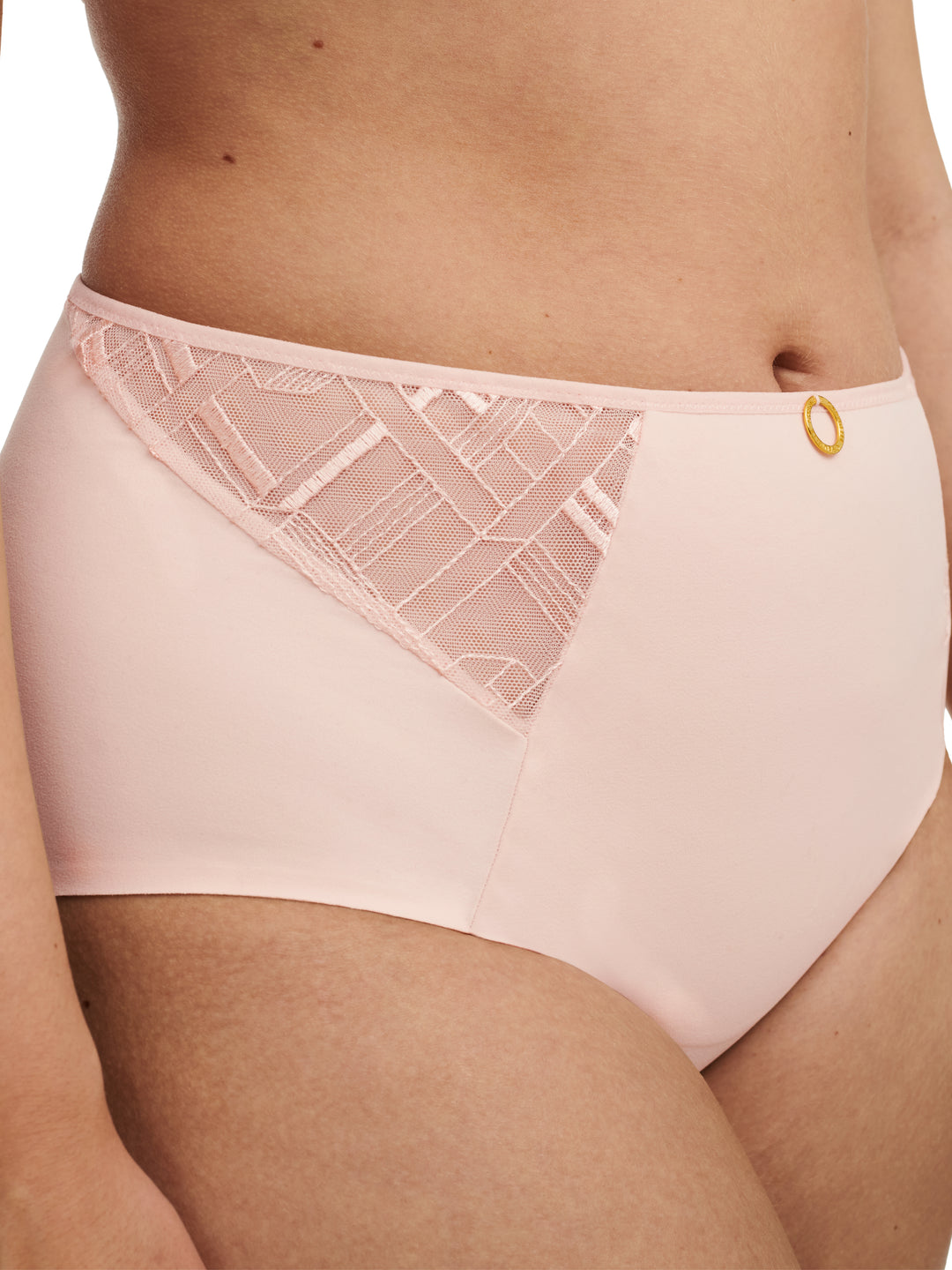 Chantelle - Graphic Support Soutien Taille Haute Slip Complet Taffeta Rose