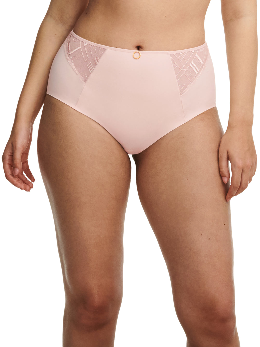 Chantelle - Graphic Support High Waisted Support Full Brief Taffeta Pink