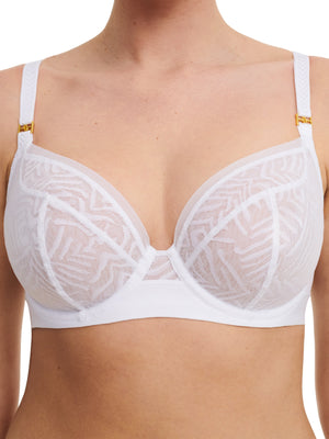 Chantelle - Sujetador de copa completa blanco con aros y cobertura Graphic Allure Chantelle 