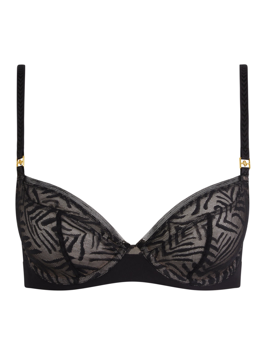 Chantelle - Graphic Allure Covering Underwired Black Full Cup Bra Chantelle 