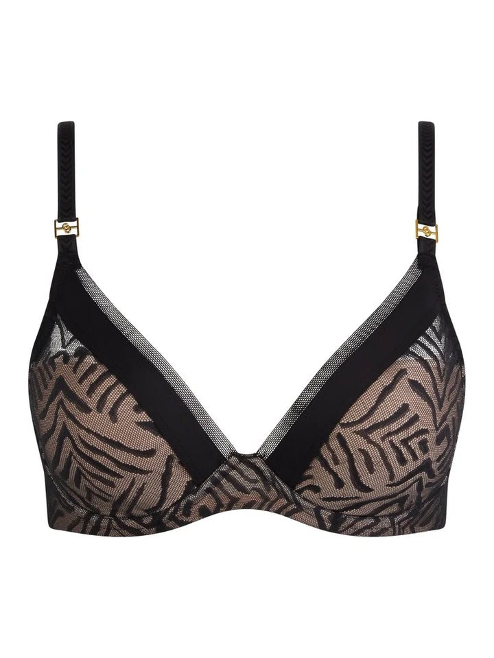 Chantelle - Graphic Allure Plunge T-Shirt Bra Black