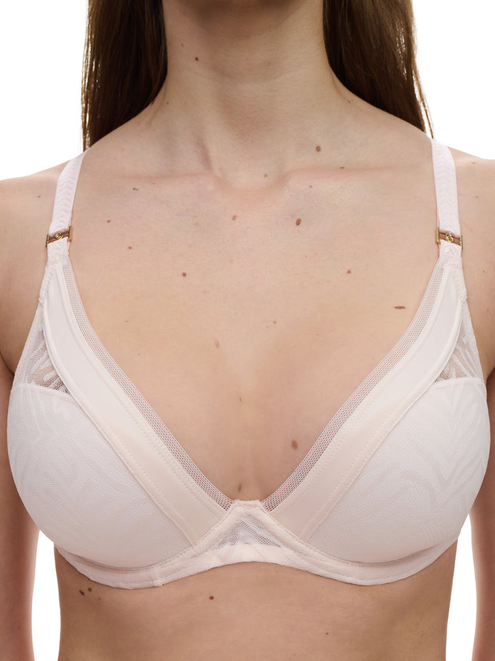 Chantelle - Graphic Allure Plunge T-Shirt Bra Rose Pearl