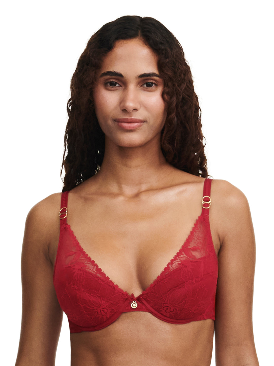 Chantelle - Orchids Push Up Bra Passion Red