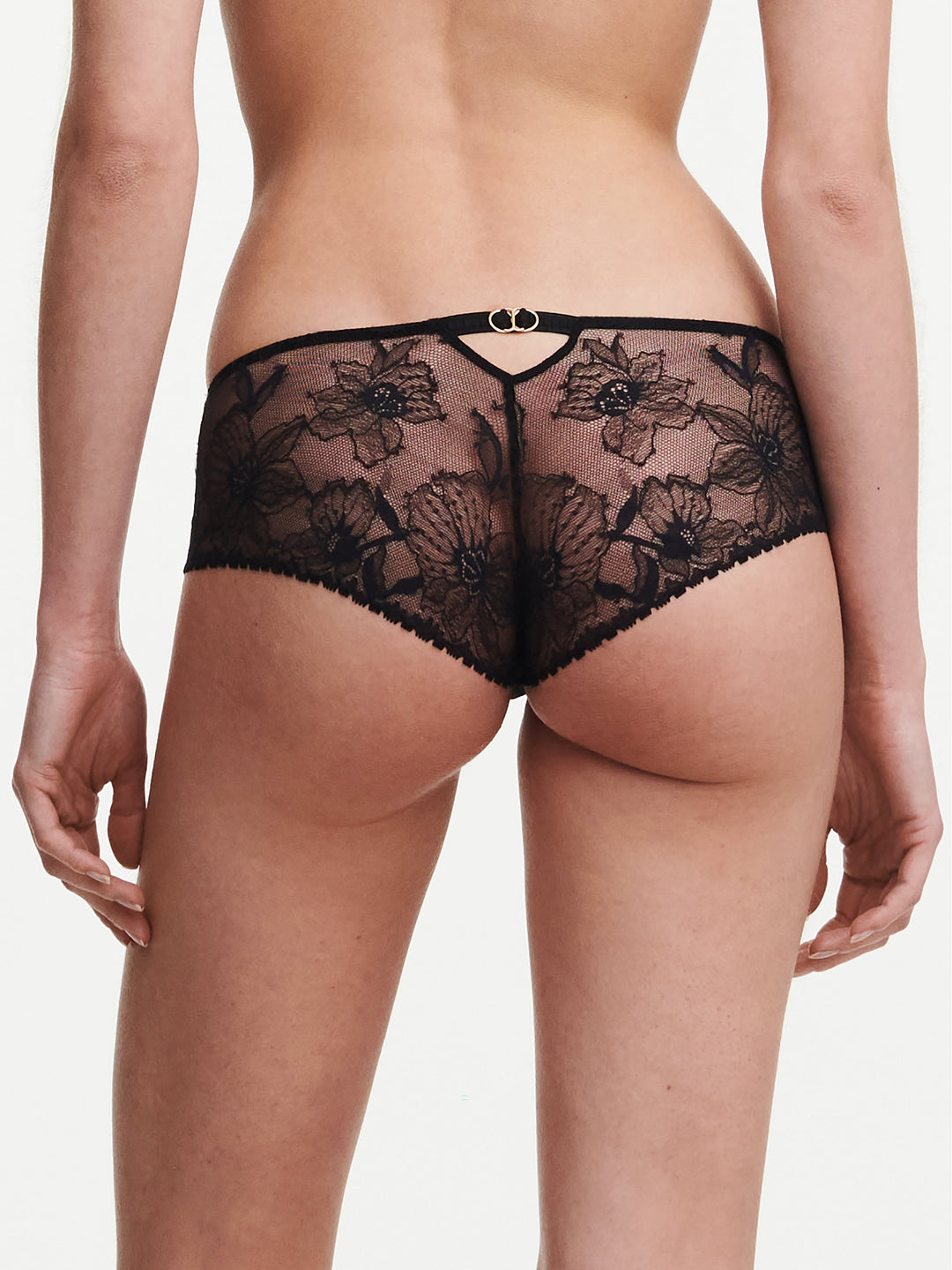 Chantelle - Orchids Shorty Black Shorty Chantelle 