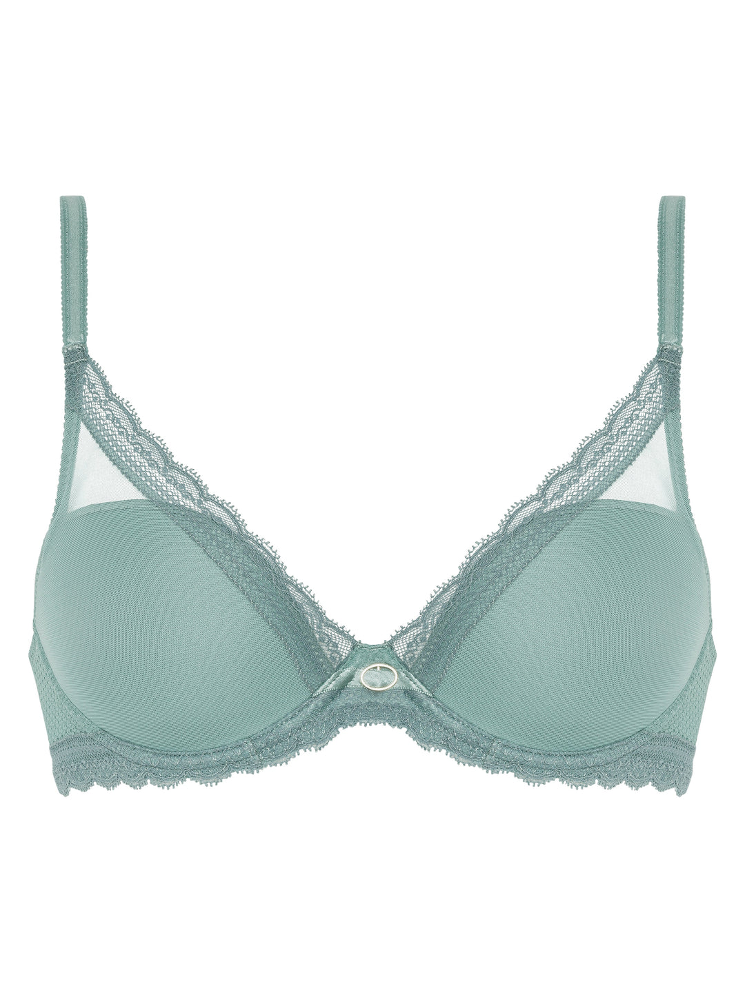 Chantelle Parisian Allure Plunge Bra - Trellis Green Plunge Bra Chantelle 