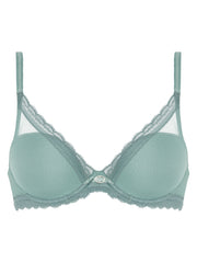 Chantelle Parisian Allure Plunge Bra - Trellis Green Plunge Bra Chantelle 