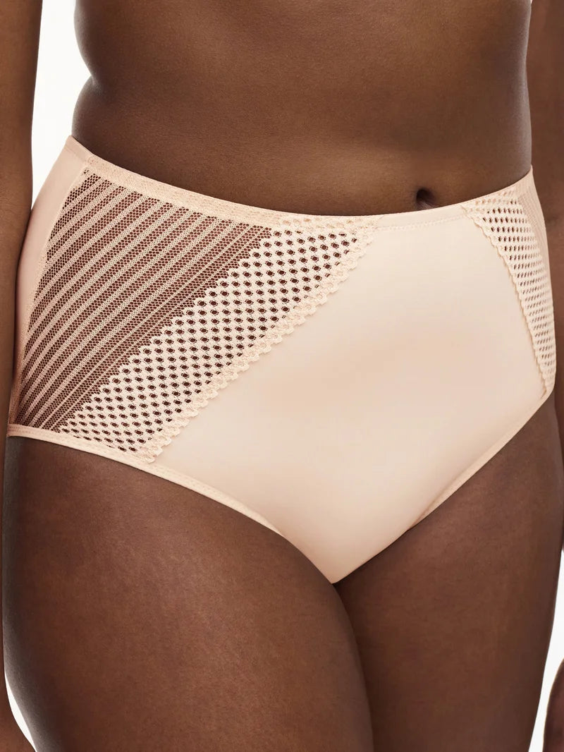 Chantelle - Play High-Waist-Brief in Goldbeige