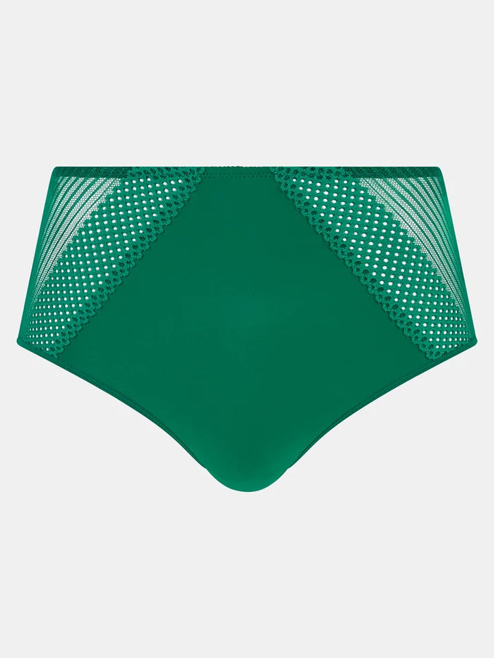 Chantelle - Play High-Waisted Full Brief Racing Green
