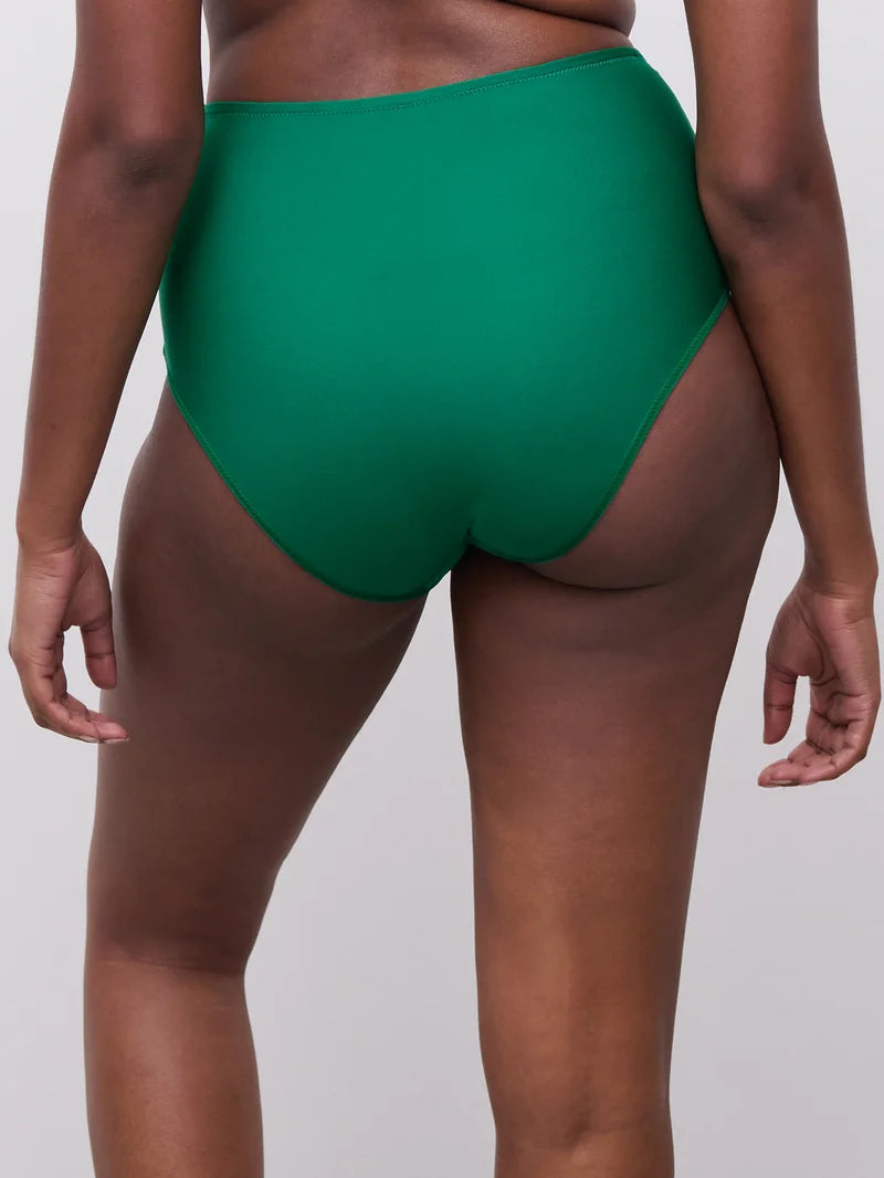 Chantelle - Play High-Waisted Full Brief Racing Green