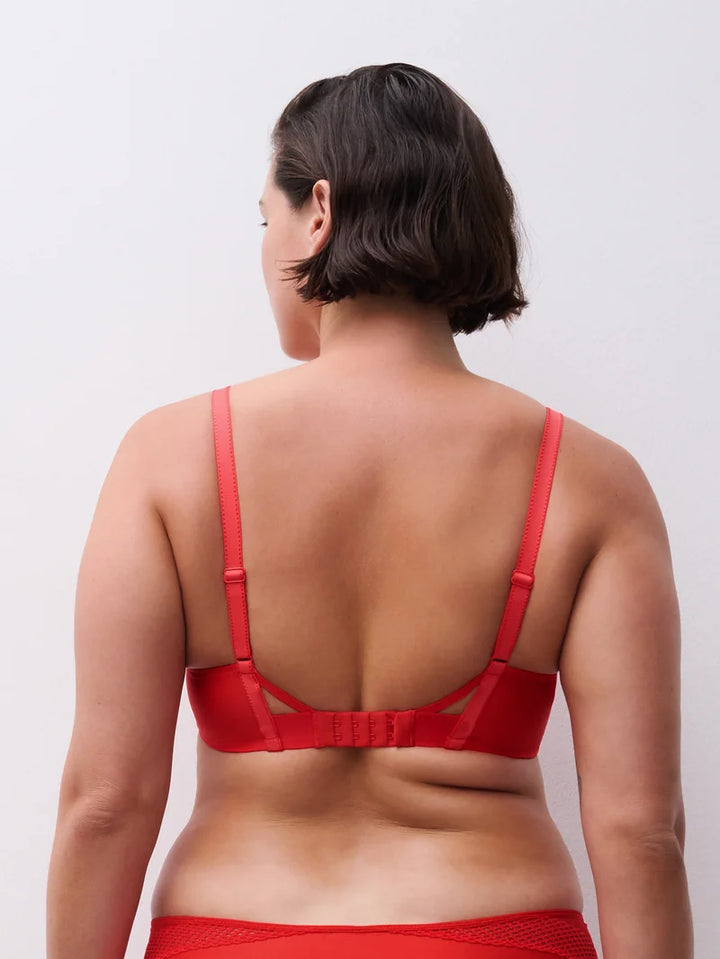 Chantelle - Play Plunge T-Shirt Bra Red Cocktail