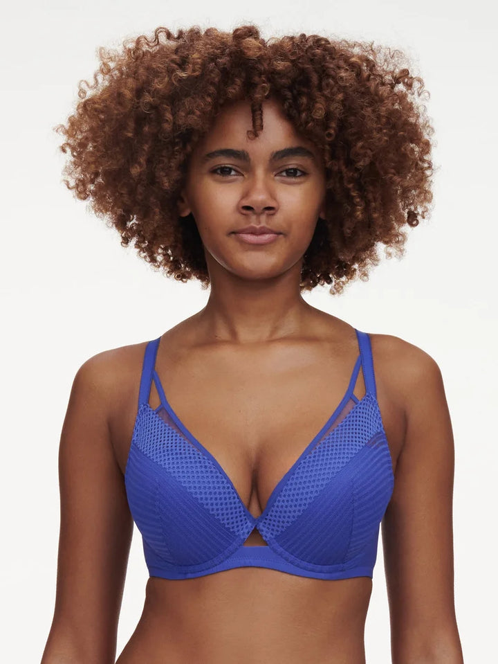 Chantelle - Play Plunge T-Shirt Bra Indigo Blue