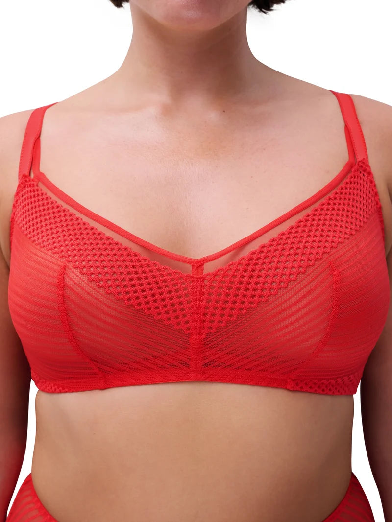 Chantelle - Play Wirefree Support Bra Red Cocktail
