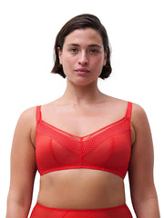 Chantelle - Play Wirefree Support Bra Red Cocktail