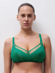 Chantelle - Бюстгальтер без косточек Play Wirefree Support Bra Racing Green