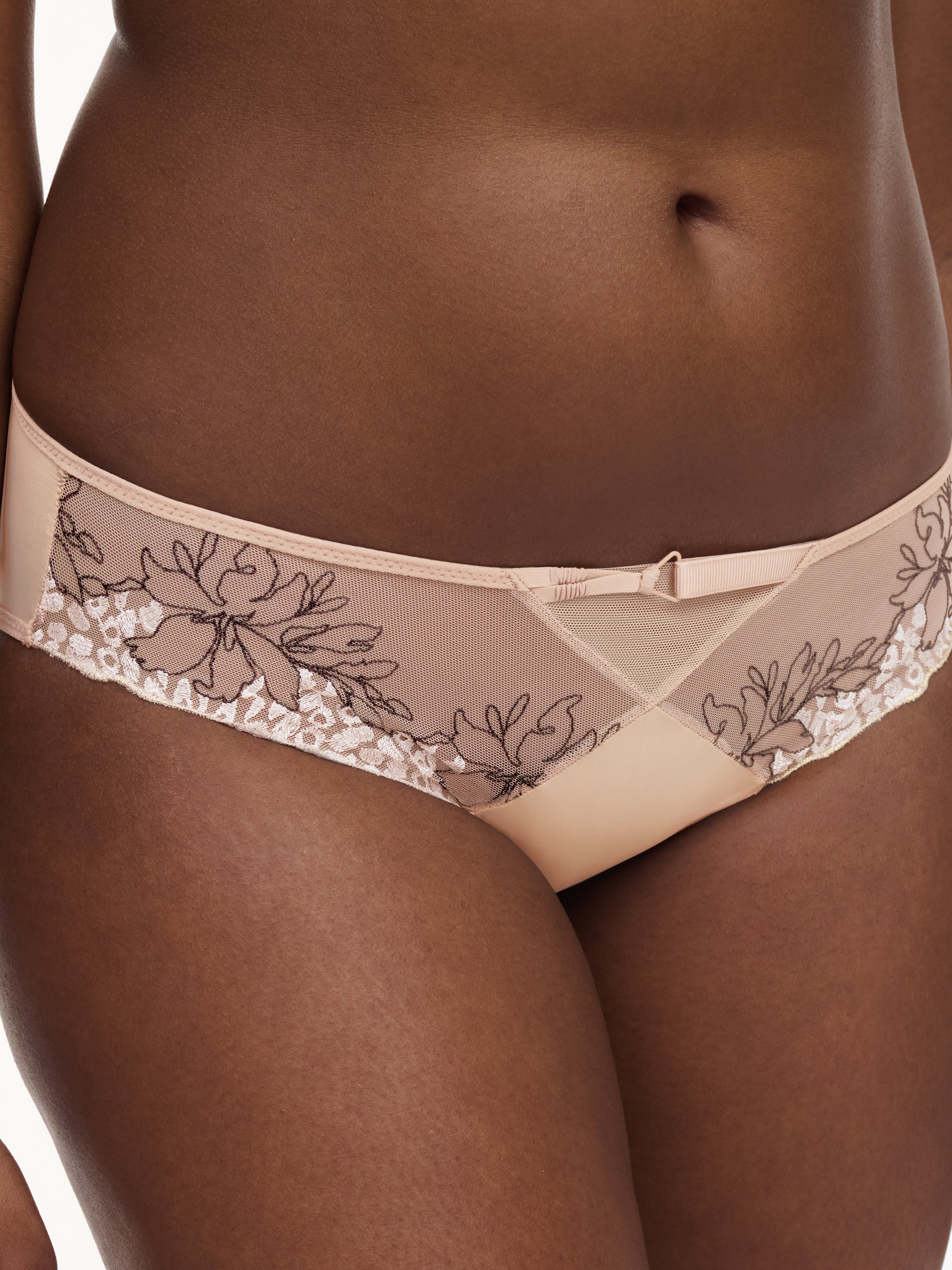 Chantelle - Spice Brief Clay Nude / Black
