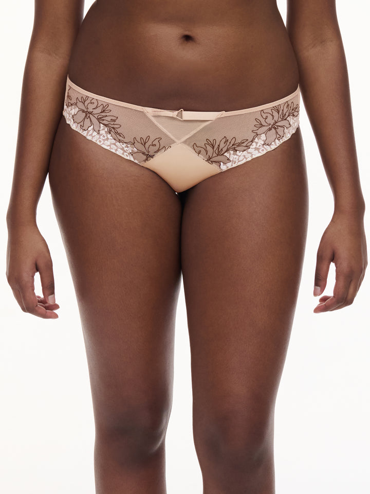Chantelle - Spice Brief Clay Nude / Black