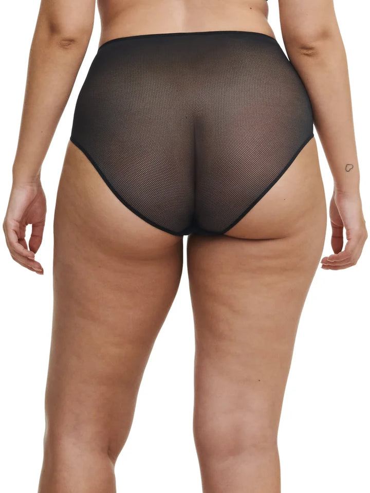 Chantelle - Philter High-Waisted Full Brief Black Vinyl