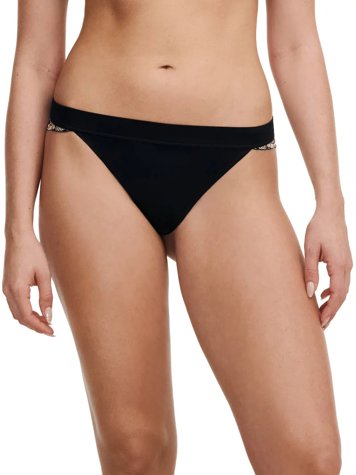 Chantelle - Tattoo Love Tanga Black / Golden Beige
