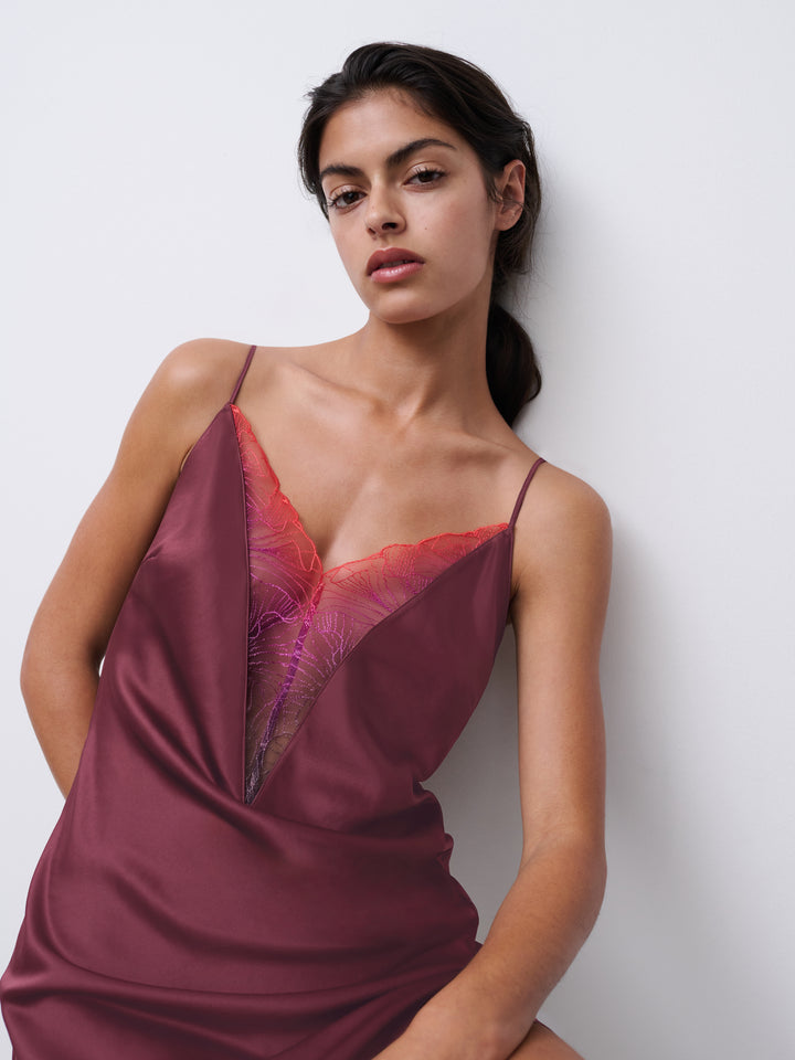 Chantelle - Tattoo Love Nightdress Plum