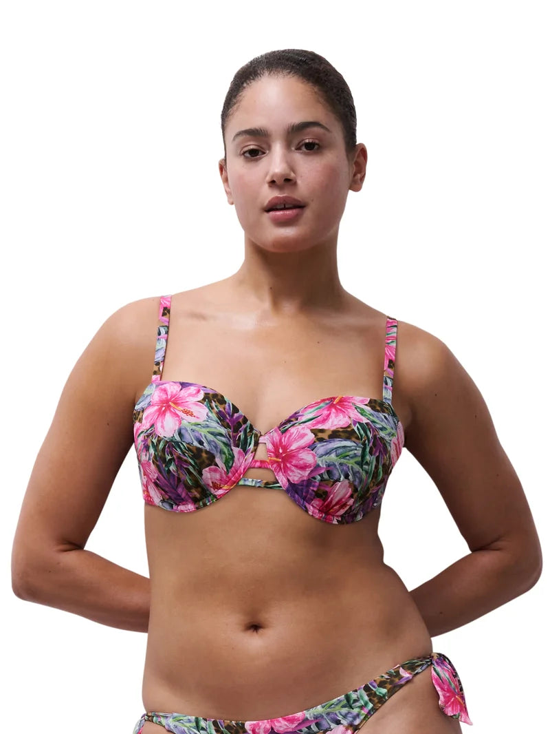 Chantelle Swimwear - Easy Pop T-Shirt Bikini Island Flowers