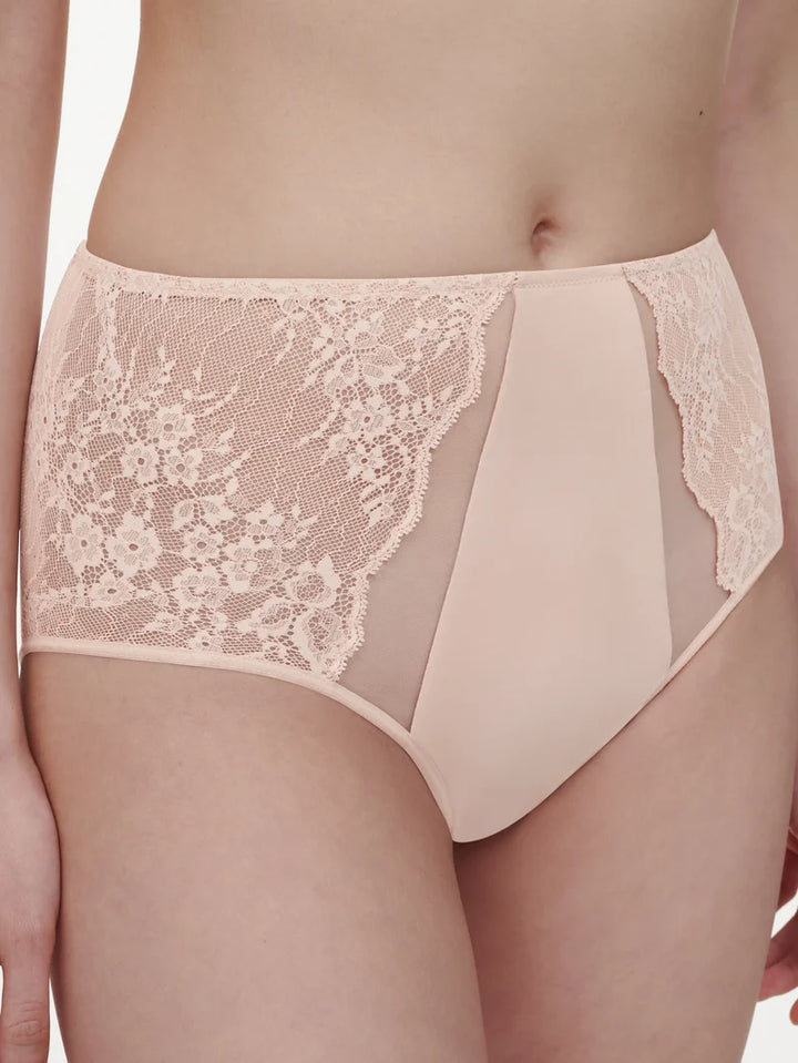 Chantelle - Crush High-Waisted Full Brief Dusky Pink