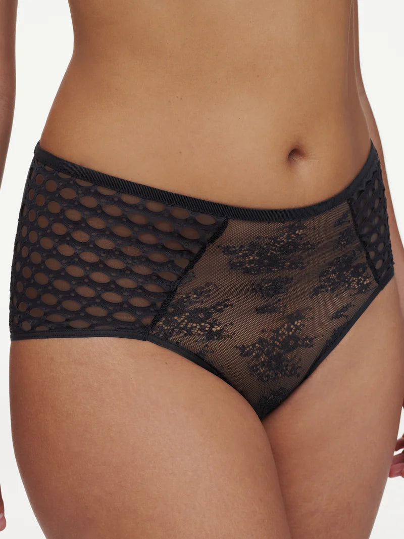 Chantelle - Poison High-Waisted Full Brief Black