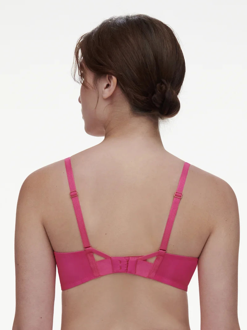 Chantelle - Poison Covering Underwired Bra Flame Red / Fuchsia Purple