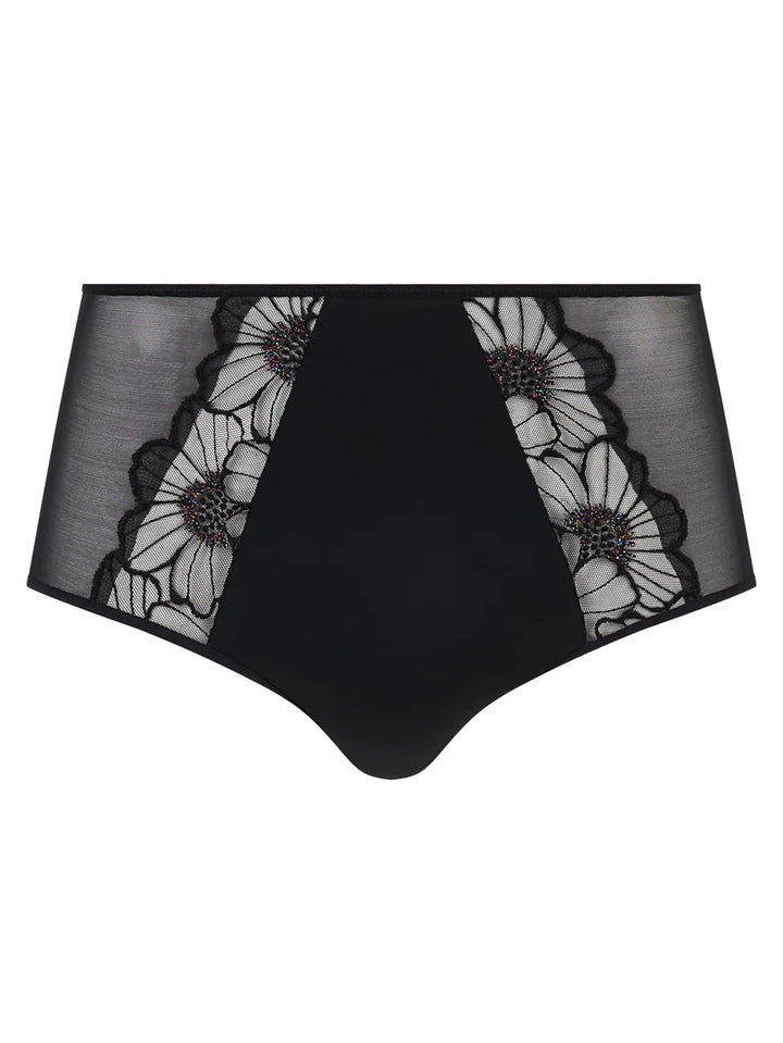 Chantelle - Lush High-Waisted Full Brief Festive Black