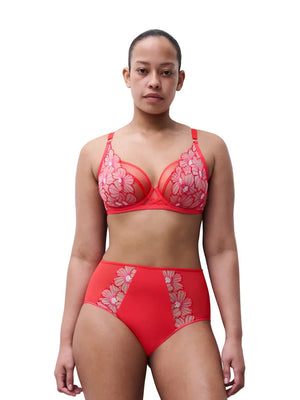 Chantelle - Lush High-Waisted Full Brief Flamboyant Flower