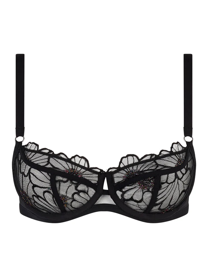 Chantelle - Lush Half-Cup Bra Festive Black