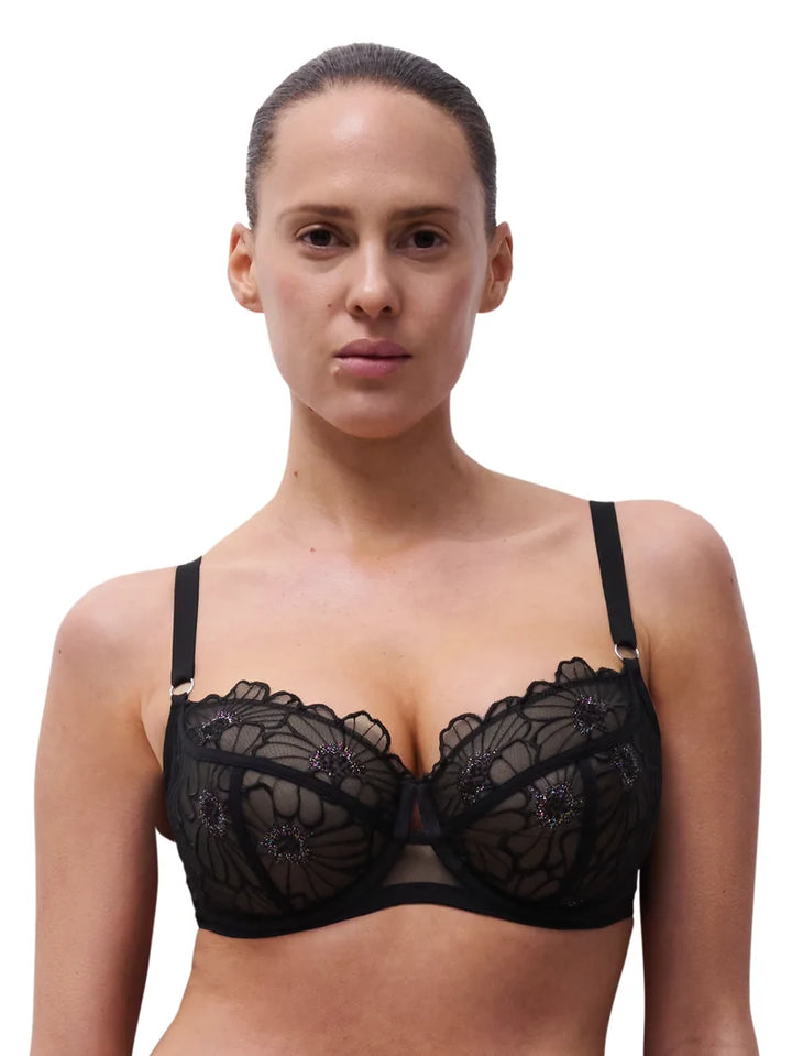 Chantelle - Lush Half-Cup Bra Festive Black