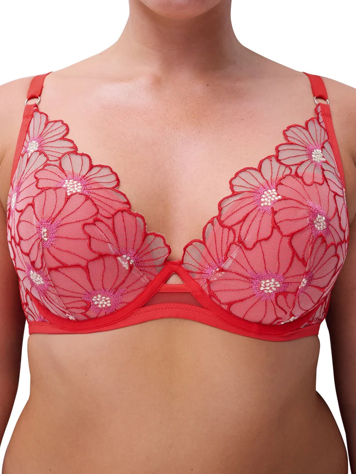 Chantelle - Lush Plunge T-Shirt Bra Flamboyant Flower