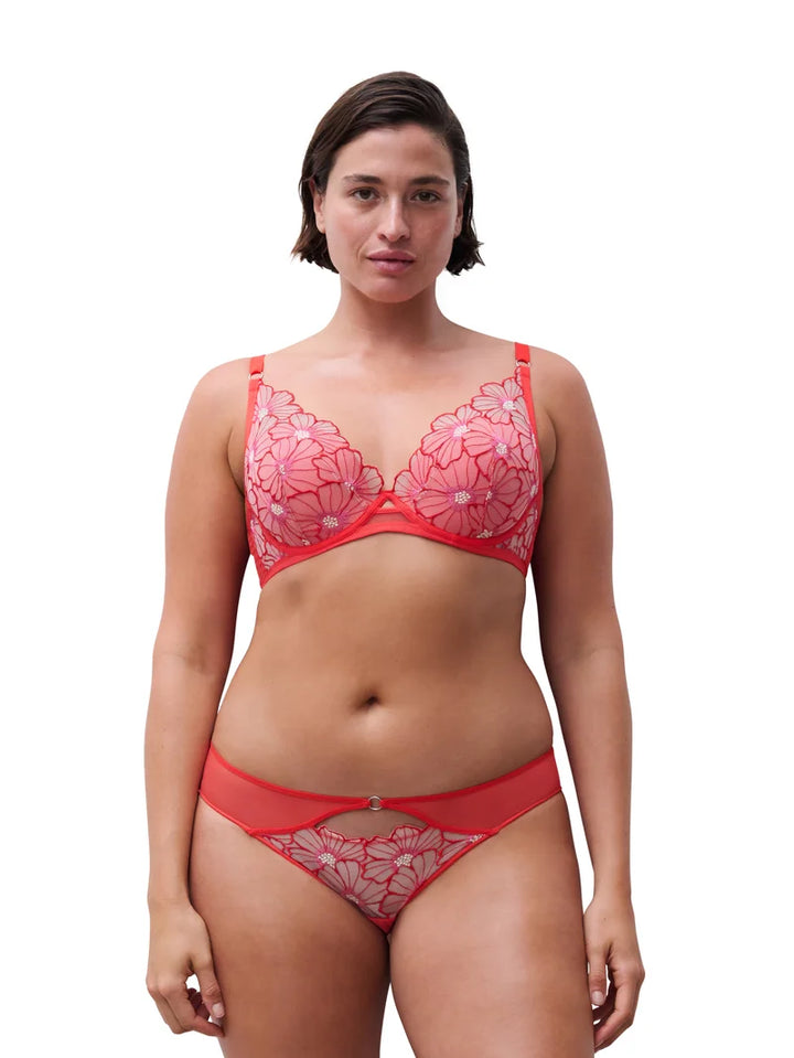 Chantelle - Lush Plunge T-Shirt Bra Flamboyant Flower