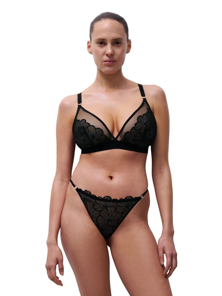 Chantelle - Lush Thong Festive Black