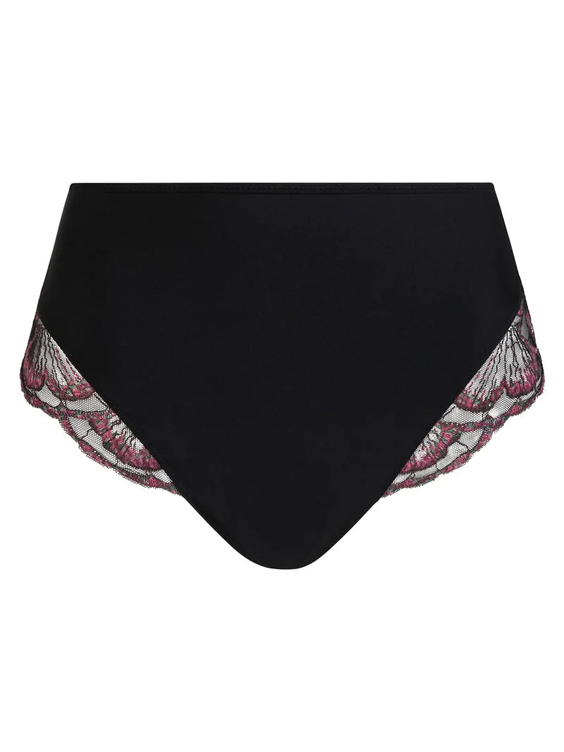 Chantelle - Lily High-Waisted Full Brief Romantic Black