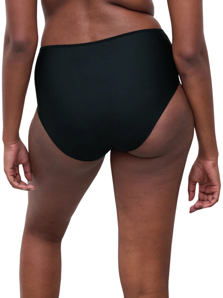 Chantelle - Lily High-Waisted Full Brief Romantic Black